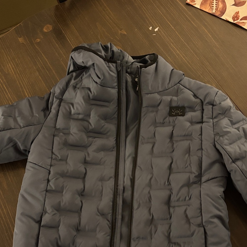 Kids Under Armour Gray Winter Jacket w/hood